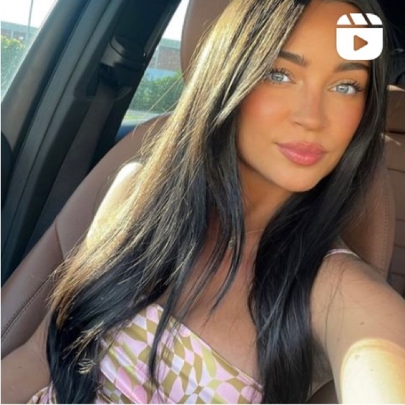 NWOT AFRM Doss Dress in Blush Checkered, Pink and Green Size XS - Picture 3 of 13